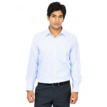 Indigo Nation Men Stripes Blue Shirts