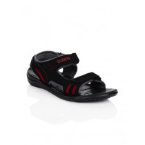 Gliders Men Black Sandals