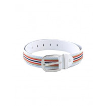 Lino Perros Women Stripes White Belt