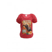 Madagascar3 Girls Coral Printed T-Shirt