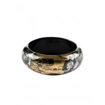 ToniQ Women Black Wooden Bangle