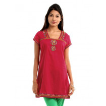 Fusion Beats Women Dark Pink Tunic