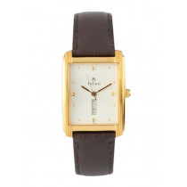 Titan Men White Dial Watch