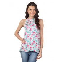 Vero Moda Women White & Pink Top