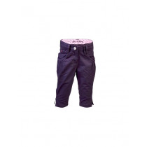 Gini and Jony Kids Girls Solid Purple Capris
