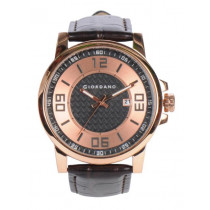 Giordano Men Copper & Black Dial Watch