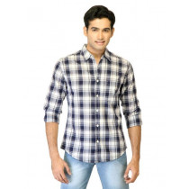 United Colors of Benetton Men Check Blue Shirts