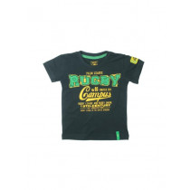 Gini and Jony Boys Printed Navy Blue T-shirt