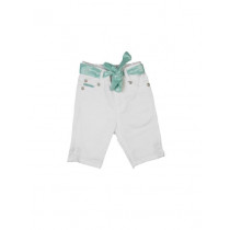Gini and Jony Girls Fixed Weast White Capris