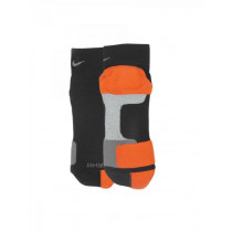 Nike Men's Elite Run Cus Black Orange Socks