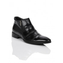 Homme Men Black Formal Ankle Boots