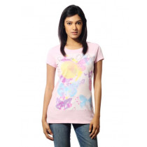 Wrangler Women Summer of Love Pink T-shirt