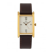 Titan Men White Dial Watch