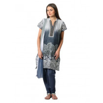 Aneri Women Blue & White Salwar Suit