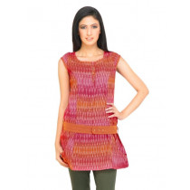 Mother Earth Women Printed Red Tunics