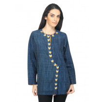 Fabindia Women Blue Kurti