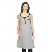 W Women Printed Black Kurta
