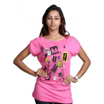 Puma Women's Punk Graphic Pink T-shirt