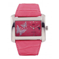 Q&Q Women Pink Dial Watch