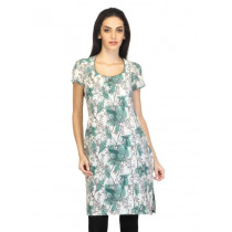 W Women Printed Cream Kurta