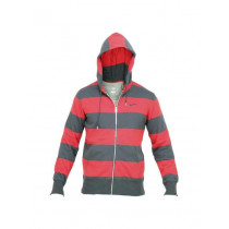 Nike Men Red Striped Sweatshirt