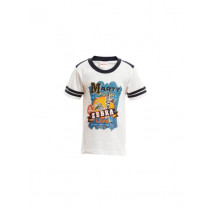 Madagascar3 Boys White Printed T-Shirt