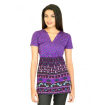 Jealous 21 Women Printed Purple Tops
