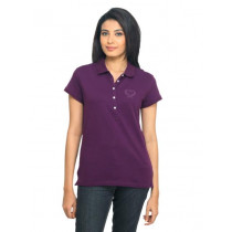 Scullers For Her Women Purple T-shirt