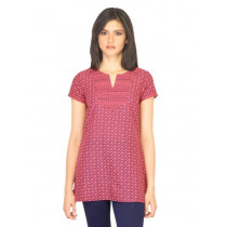Aurelia Women Printed Red Kurti