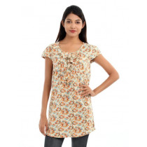 Wills Lifestyle Women Orange Printed Tunic