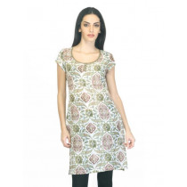 W Women Printed Green Kurta