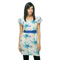 Sepia Women Printed White Dress