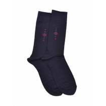 Reid & Taylor Men Solid  Navy Blue Socks