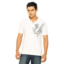 Wrangler Men White Polo Tshirts