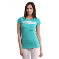 ADIDAS Women Blue T-shirt
