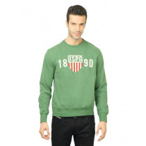 U.S. Polo Assn. Men Solid Green Sweatshirt