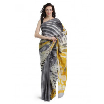 Satya Paul Cream & Grey Saree