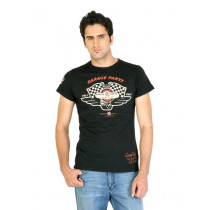 Ed Hardy Men Printed Black Tshirts