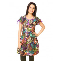 Diva Women Printed Blue Kurti