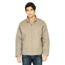 Turtle Solid Men Khaki Jacket