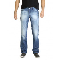 Locomotive Men Washed Blue Jeans