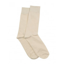 Reid & Taylor Men Solid Cream Socks