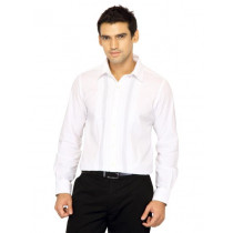 Indigo Nation Men Solid White Shirts