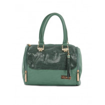 Lino Perros Women Snake Skin Look Green Handbag