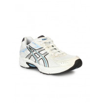 Asics Women White GEL Strike 2 Blue Shoe