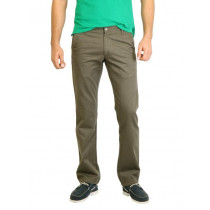 Highlander Men Solid Olive Trouser