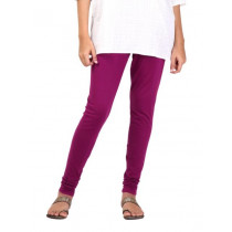 Aurelia Women Solid Purple Leggings