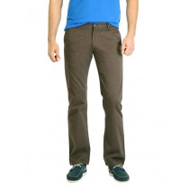 Highlander Men Solid Brown Trouser