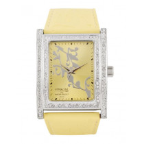 Q&Q Attractive Women Yellow Dial Watch