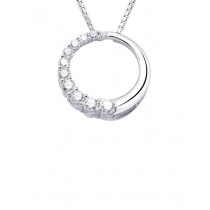 Lucera Women Silver Pendant with Chain